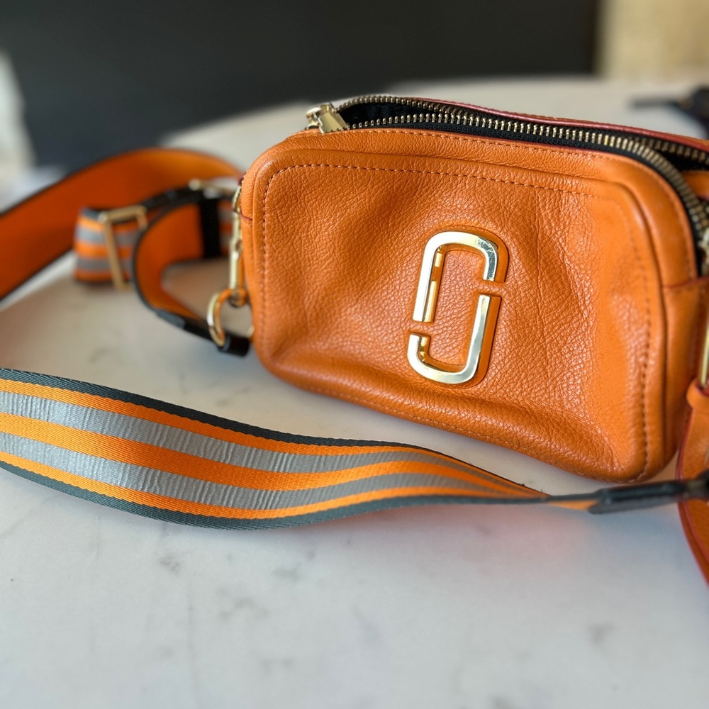 Marc Jacobs Tangerine Crossbody with Gold Accents